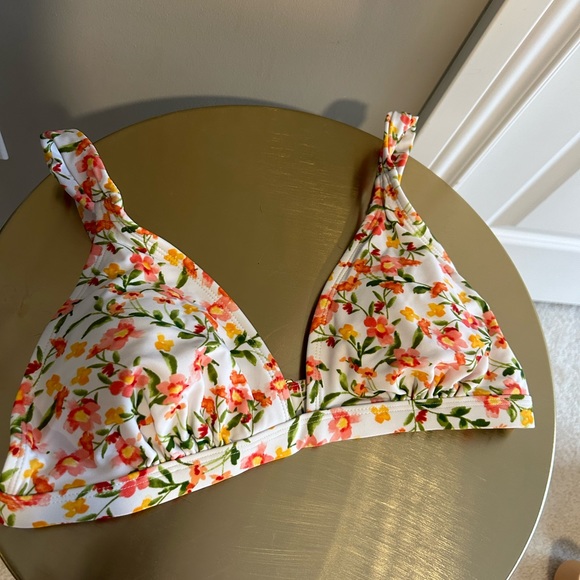 Shade & Shore Pink, Green and White Floral Bikini Top and Bottom Set - Picture 5 of 13